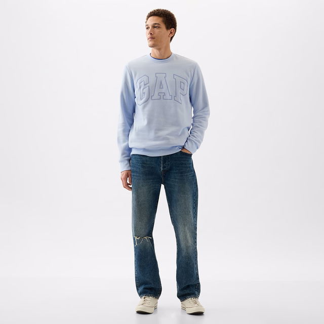 Logo Crewneck Sweatshirt Bicoastal Blue