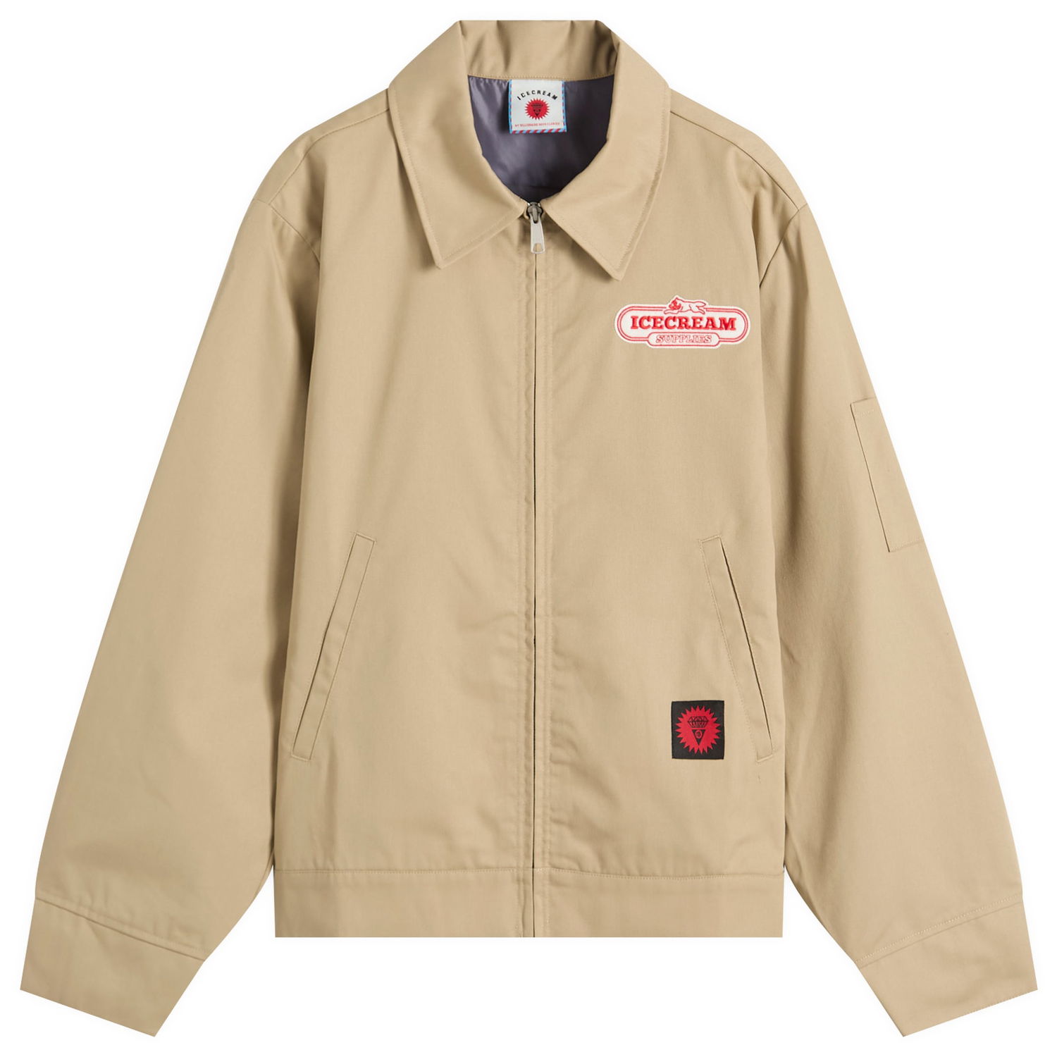 Яке BBC IceCream IC Supplies Work Jacket, Size Large Бежово | IC25305-BRN, 1