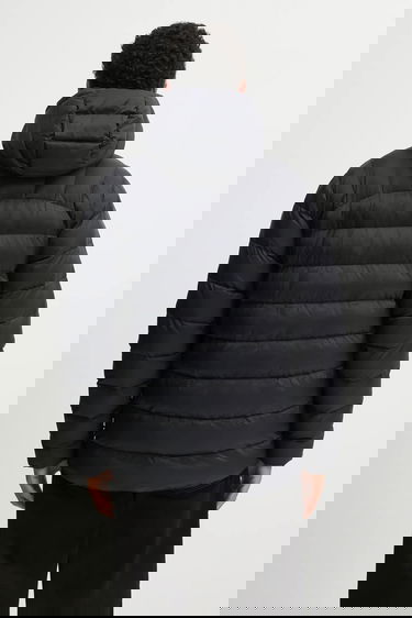 Пухо яке FJÄLLRÄVEN Expedition Hooded Puffer Jacket Черно | F12500152, 2