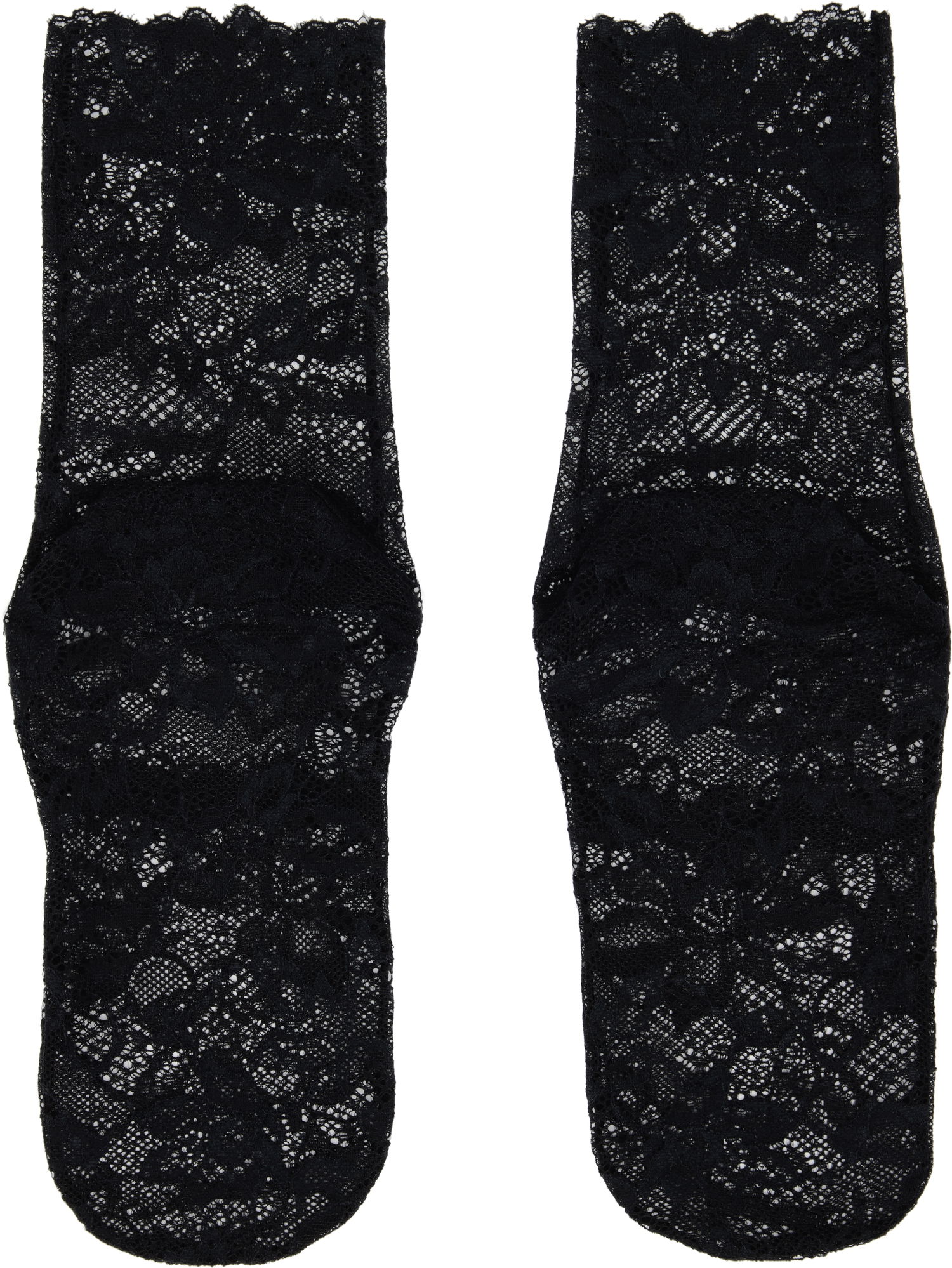 Чорапи UNDERCOVER UNDERCOVER Floral Lace Socks Черно | UC1E1L04, 1