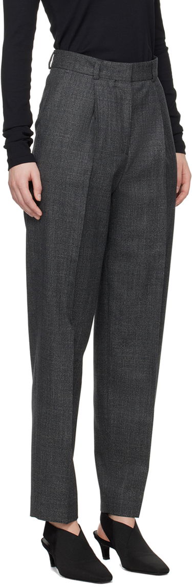 Панталони TOTEME TOTEME Single-Pleat Trousers Сиво | 242-WRB1625-FB0110, 1