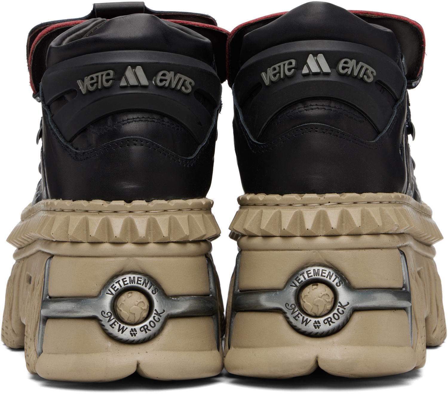 Кецове и обувки VETEMENTS New Rock Edition Platform Sneakers Червено | UA65SN100L, 1