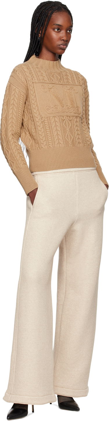 Пуловер Max Mara Max Mara Miranda Cable Knit Sweater Кафяво | 2511361041600, 3
