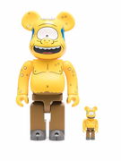 The Simpsons Cyclops 100% and 400% figures - Yellow