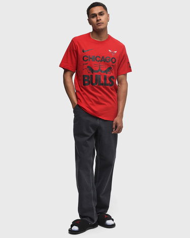 Тениска Nike Nike NBA Chicago Bulls Courtside T-Shirt Червено | HQ0588-657, 4