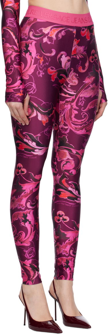 Клинове Versace Versace Jeans Couture Barocco Lycra Leggings Черно | E79HAC101_EJS501, 4