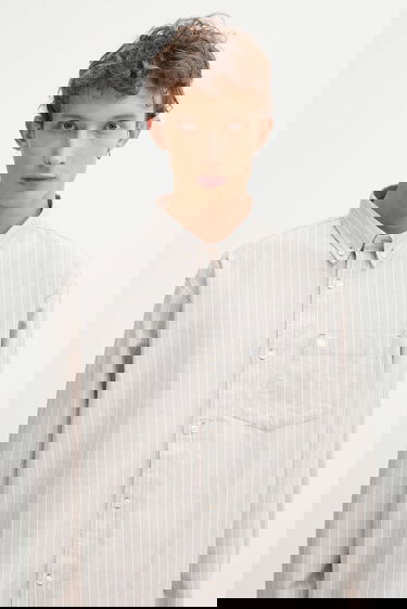 Риза Carhartt WIP Cassel Long Sleeve Relaxed Button-Down Collar Shirt Бежово | I035327.35EXX, 3