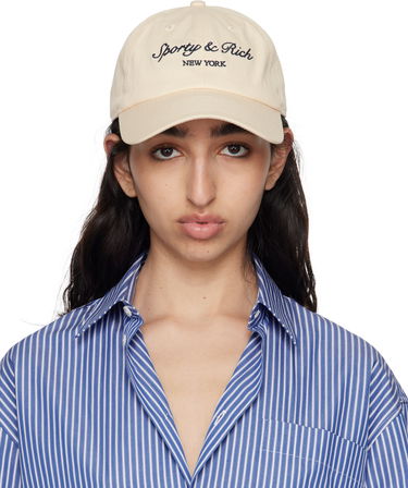 Шапка с козирка Sporty & Rich Sporty & Rich Syracuse Baseball Cap Бежово | AC040612322CR01, 0