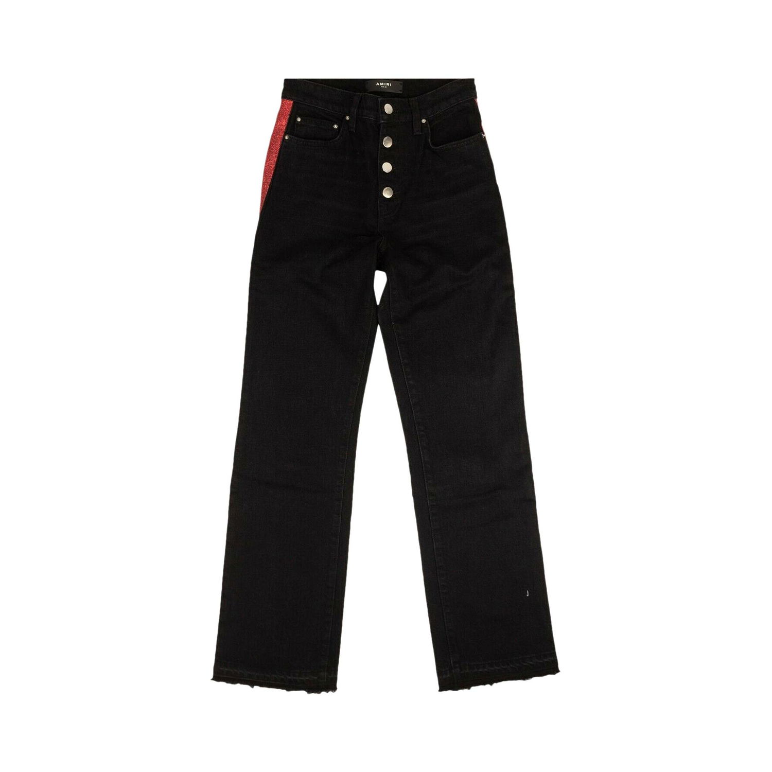 Дънки AMIRI Glitter Track Stripe Jeans Черно | 0498 200000202GTSJ BLAC, 1