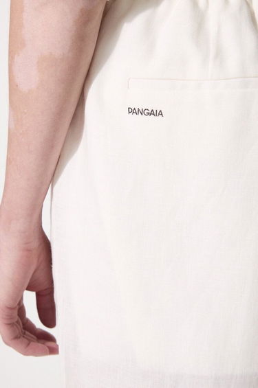 Панталони PANGAIA Pangaia DNA Linen High Waist Trousers Бяло | 10001914, 4