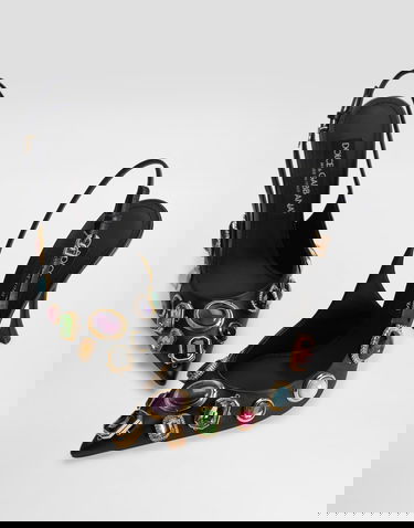 Аксесоари Dolce & Gabbana Dolce & Gabbana Slingbacks With Jewels Черно | CG0970AP4638S574, 3