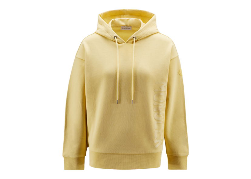 Суитчър Moncler Spray Effect Logo Hoodie Жълто | H20938G00014809KF110