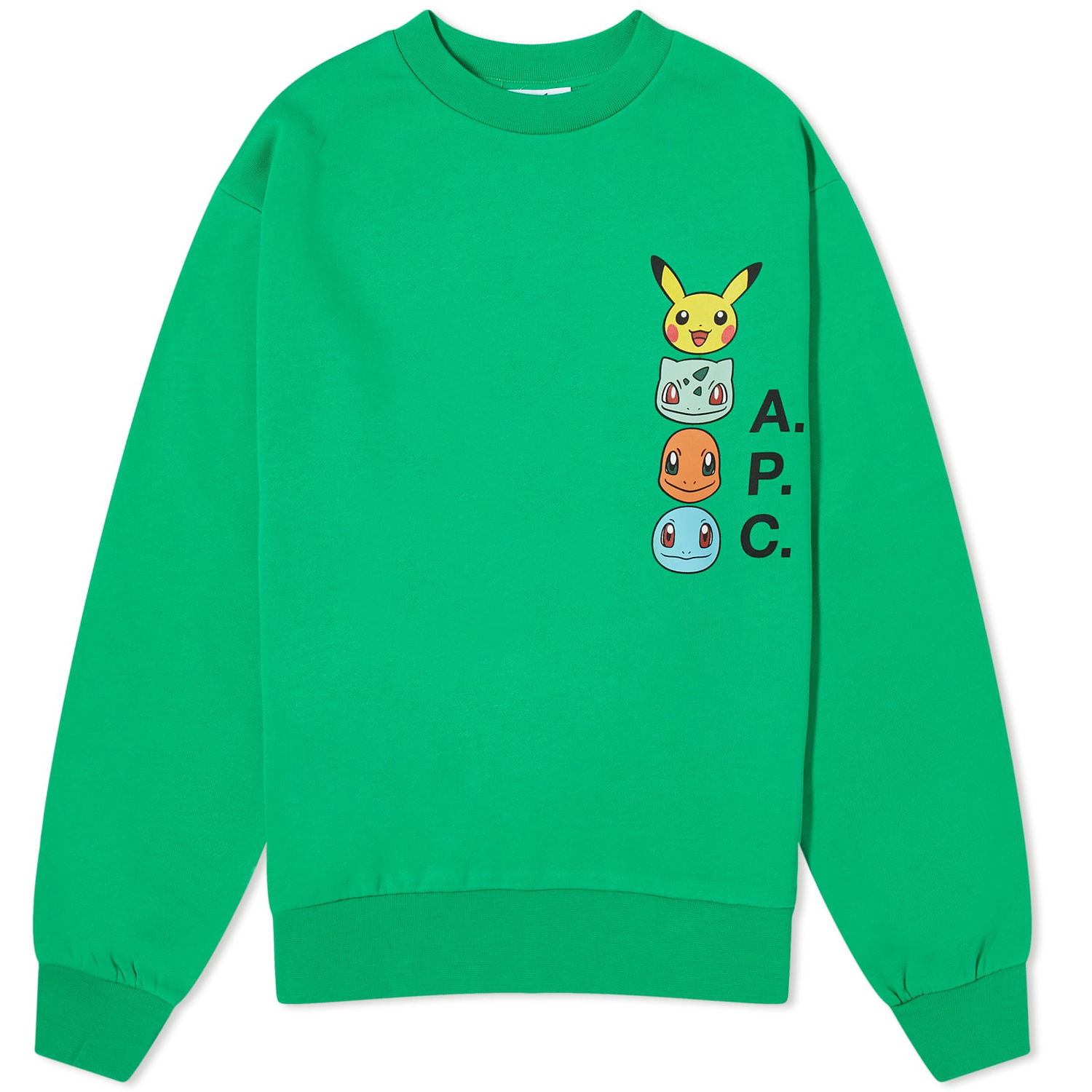 Пуловер A.P.C. Pokémon x The Crewneck Зелено | COGVF-F27861-KAA, 0