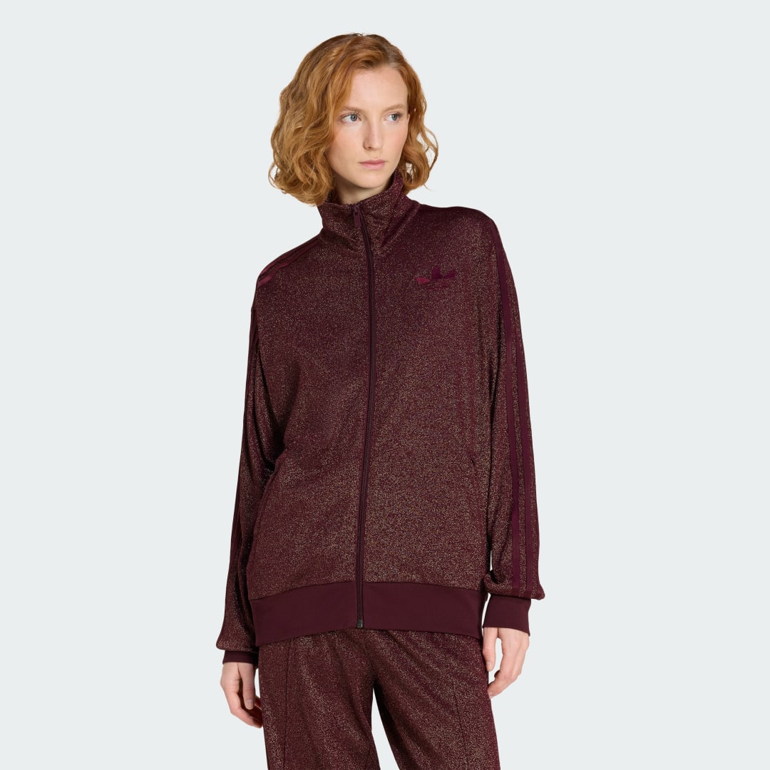 Яке adidas Performance adidas Originals Lurex Firebird Track Top Бургунди | KS7788, 0