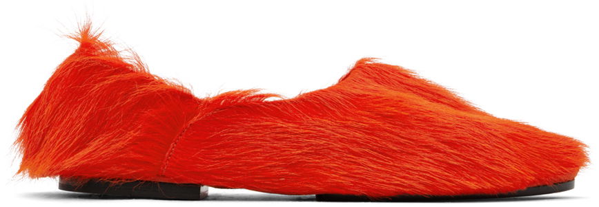 Кецове и обувки Jil Sander Long Hair Loafers Оранжево
 | J44WZ0001_P3788, 0