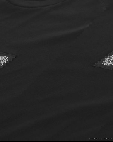 Тениска Stone Island Garment Dyed Logo Черно | 791524113 A0029, 7