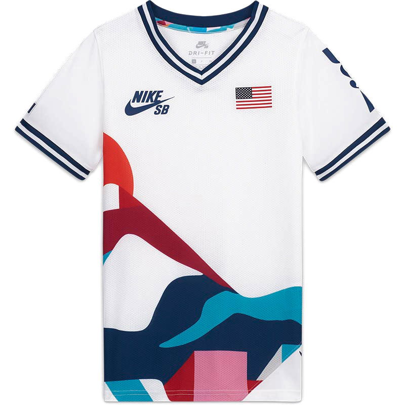 Фланелка Nike SB Parra Federation Kit Youth Jersey Бяло | CZ7770-100