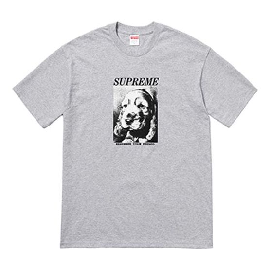 Тениска Supreme Remember Your Friends Sketch Graphic T-Shirt FW18 Сиво | SUP-FW18-447, 0