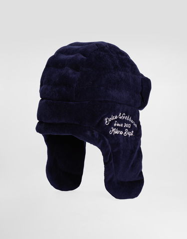Шапка Dolce & Gabbana Dolce & Gabbana Corduroy Trapper Hat Тъмно синьо | LB5H64FUEFOB3895, 1