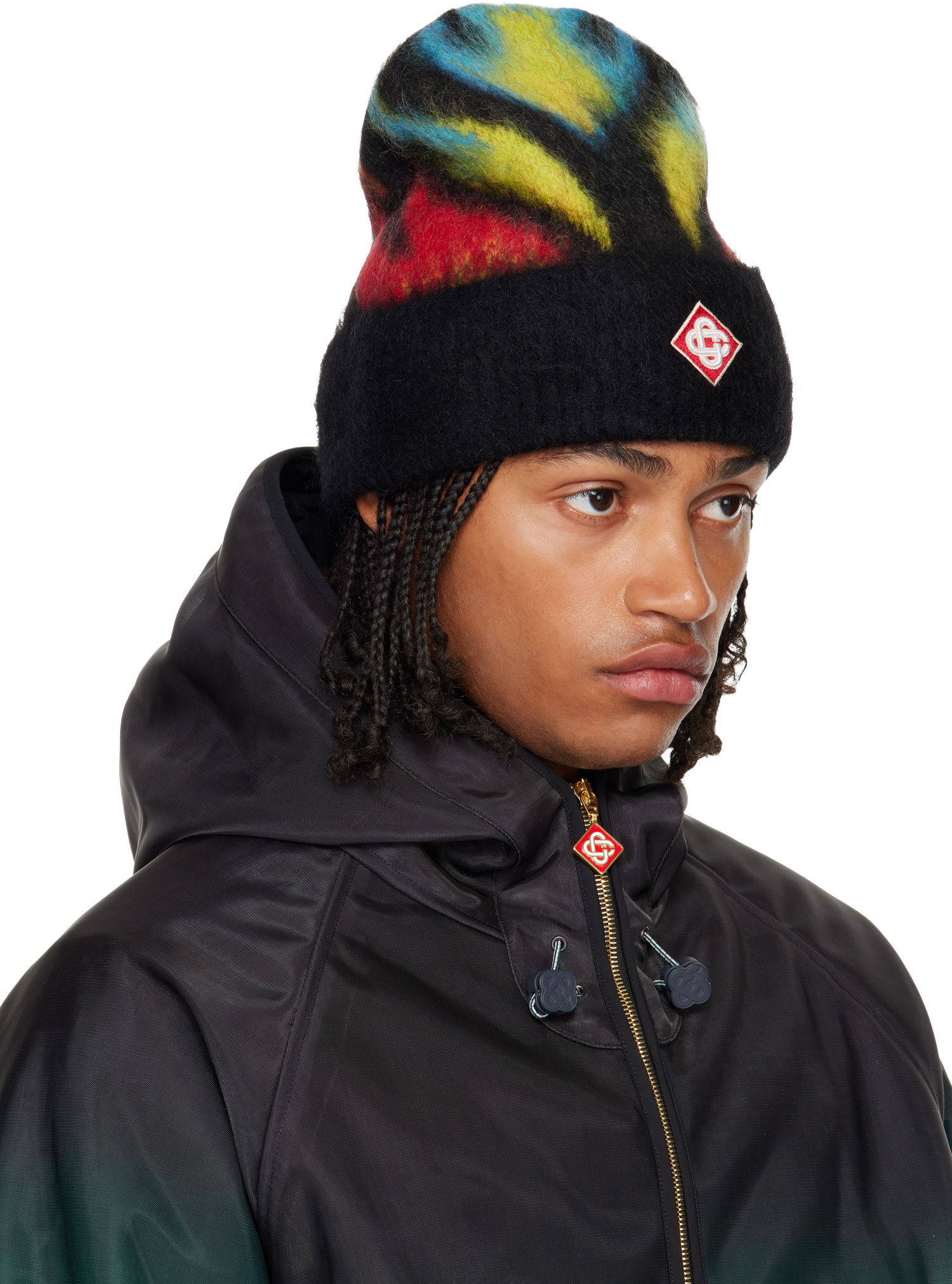 Шапка Casablanca Fluffy Flame Beanie Многоцветен | A-AW25-HAT-100-01, 1