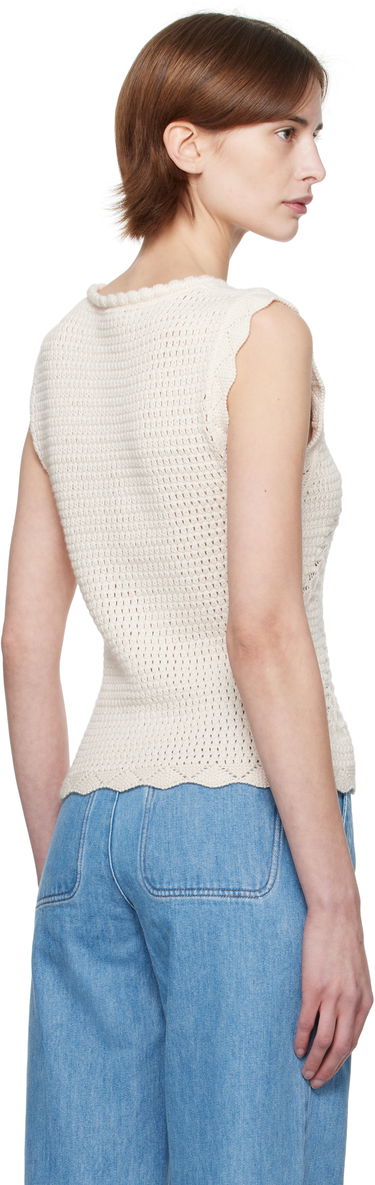 Пуловер A.P.C. A.P.C. Palmyre Knit Top Бяло | COHHV-F23418, 2