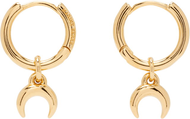 Moon Mini Hoop Crescent Earrings
