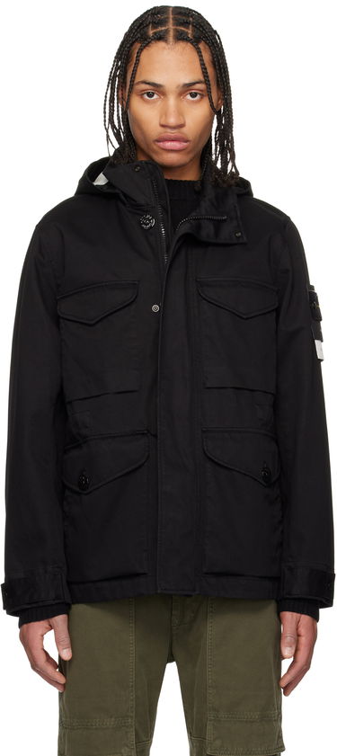 Парка Stone Island Stone Island Field Raso Gommato 3L Jacket Черно | K1S15 4100064 S0034, 0
