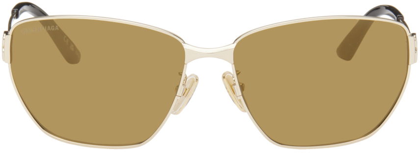 Слънчеви очила Balenciaga Rectangular Sunglasses Бежово | BB0337SK, 0