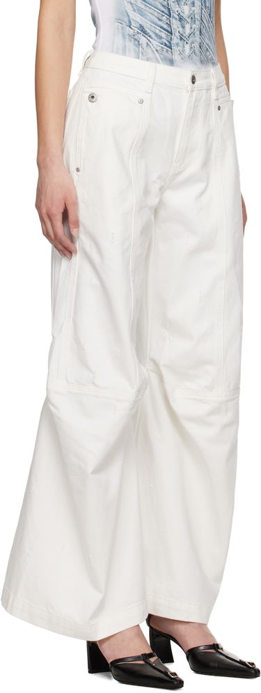 Карго панталони Feng Chen Wang Feng Chen Wang Cargo Jeans Бяло | FWS19TR03, 1