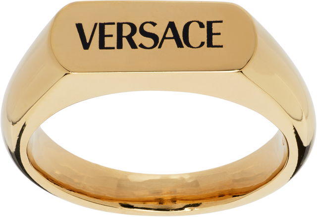 Versace Logo Gold Ring