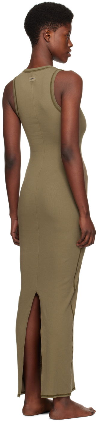 Pокля SKIMS Rib Sleeveless Maxi Dress Зелено | DR-MAX-3944, 2