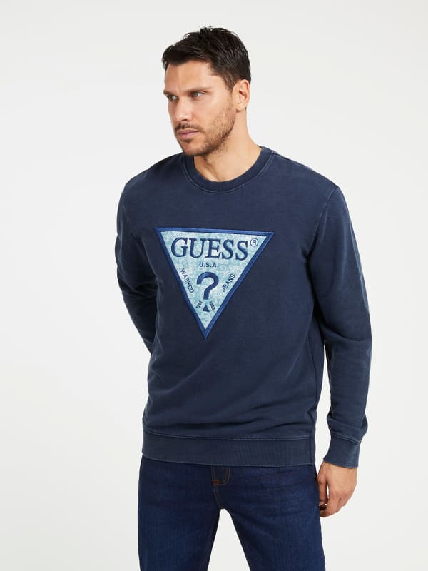 Тениска GUESS Triangle Logo Тъмно синьо | M3BQ27KBY31, 0