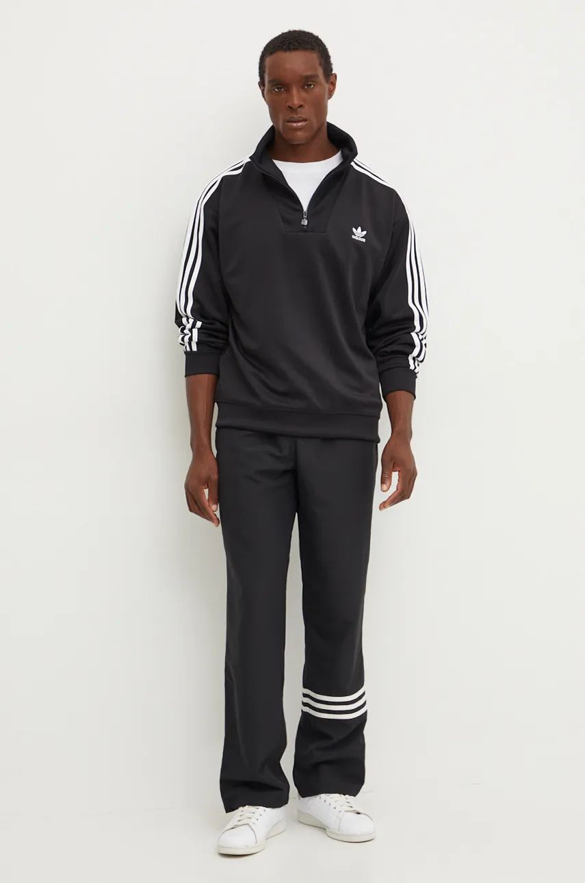 Суитчър adidas Originals Sweatshirt Funnelneck Tracktop Черно | IZ4803, 1