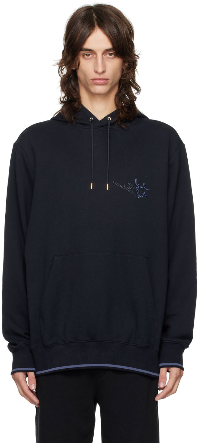 Суитчър Paul Smith Paul Smith Embroidered Logo Hoodie Черно | M1R-071Y-NP4718-49, 0