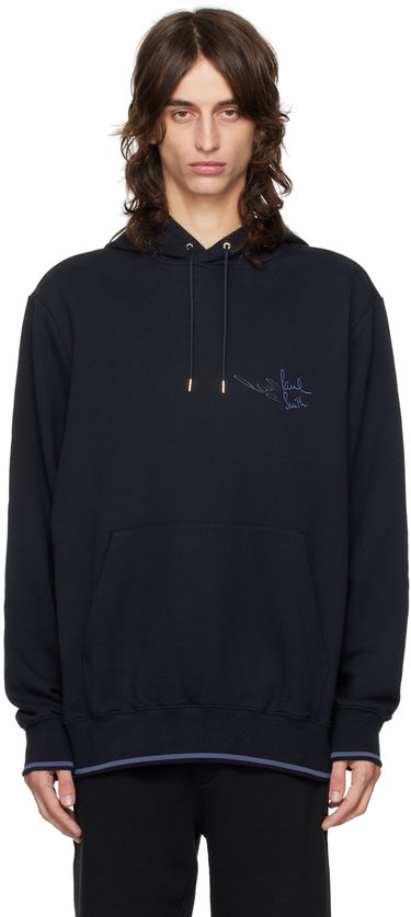 Суитчър Paul Smith Paul Smith Embroidered Logo Hoodie Черно | M1R-071Y-NP4718-49, 0
