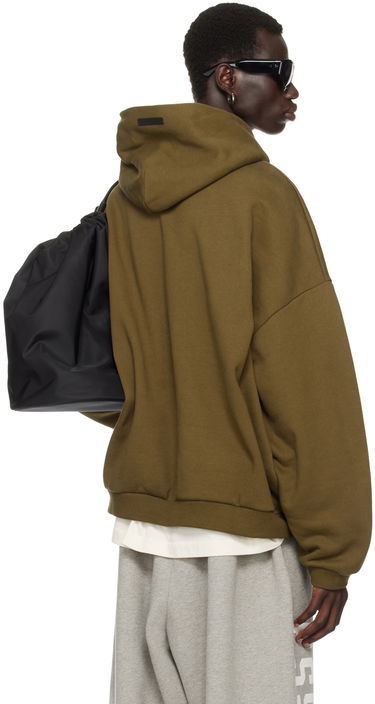 Суитчър Fear of God Essentials Printed Logo Hoodie Зелено | 192BT246254F, 2
