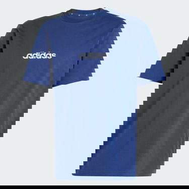 Тениска adidas Performance Essentials Linear Single Jersey T-Shirt Синьо | JE8999, 4