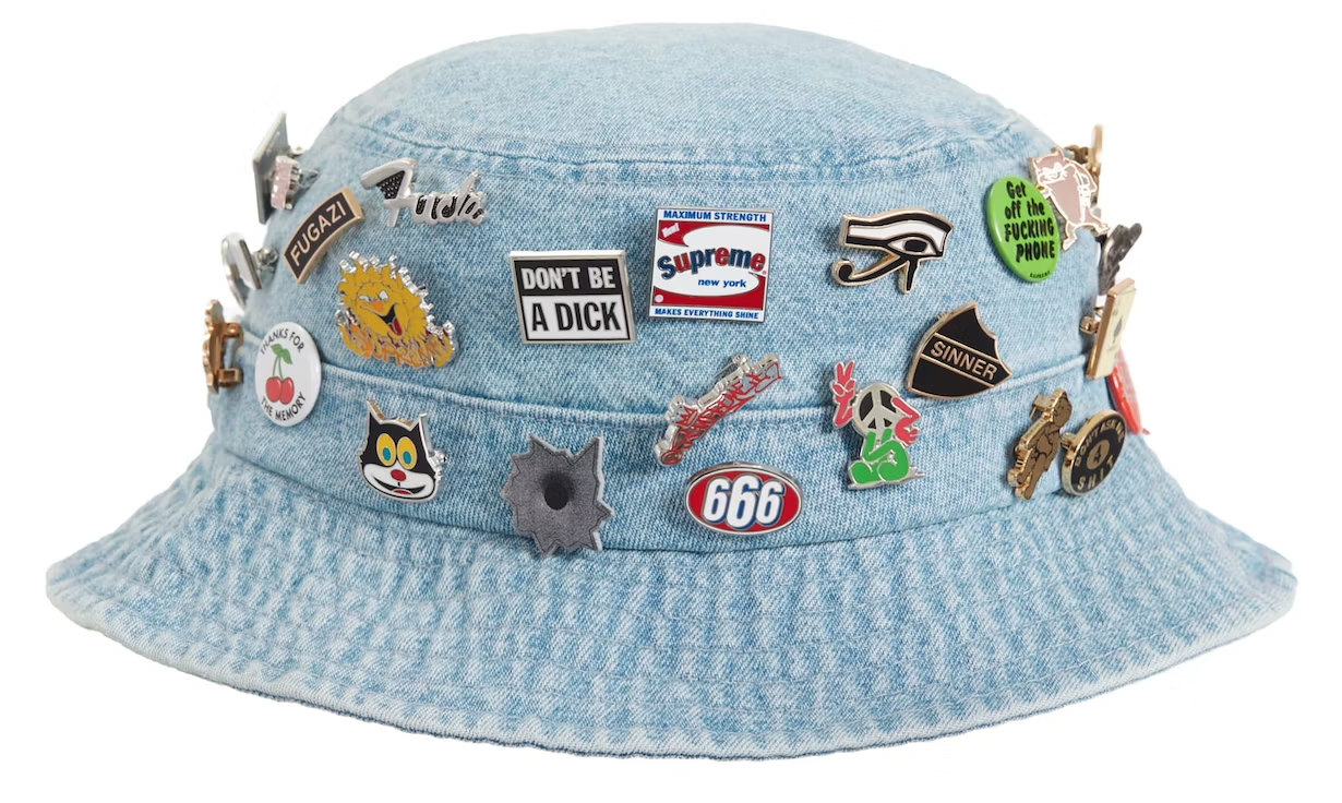 Шапка Supreme Pins Hat Тюркоазено | FW23H10 DENIM, 1