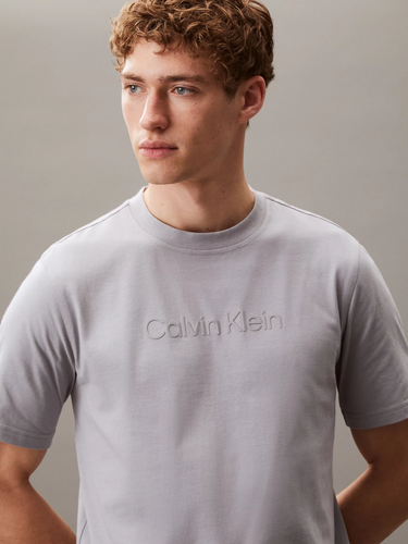 Тениска CALVIN KLEIN Calvin Klein Graphic Short Sleeve T-Shirt Сиво | LVGMS5K182-IB9, 1