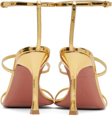 Аксесоари Amina Muaddi Amina Muaddi Maya Heeled Sandals Металик | MAYA SANDAL MIRROR, 1