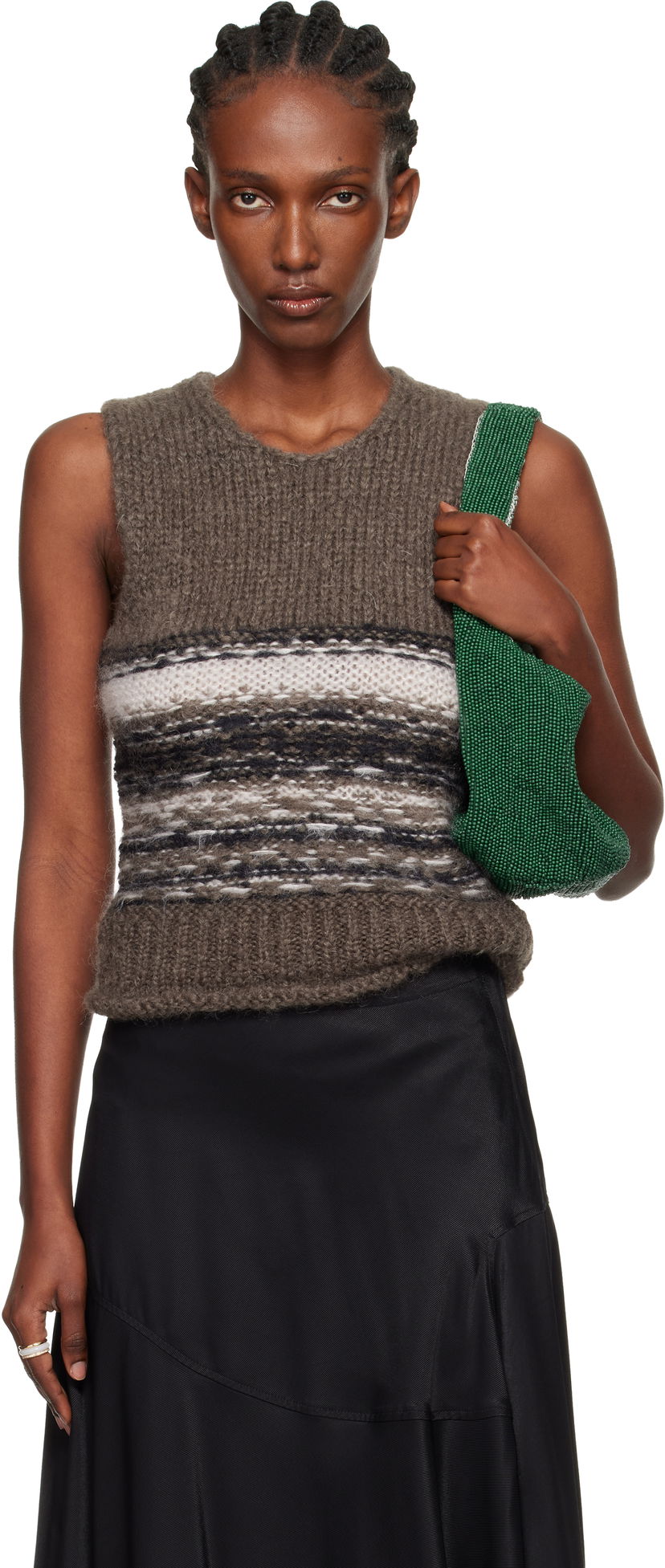 Жилетка OUR LEGACY Pleaser Striped Knitted Vest Многоцветен | W4253PB