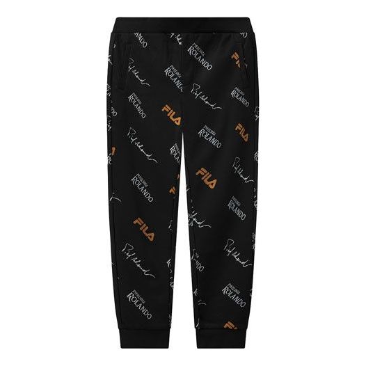 Спортни панталони FILA Monogrammed Knitted Casual Trousers Черно | F11M118601F-ZA