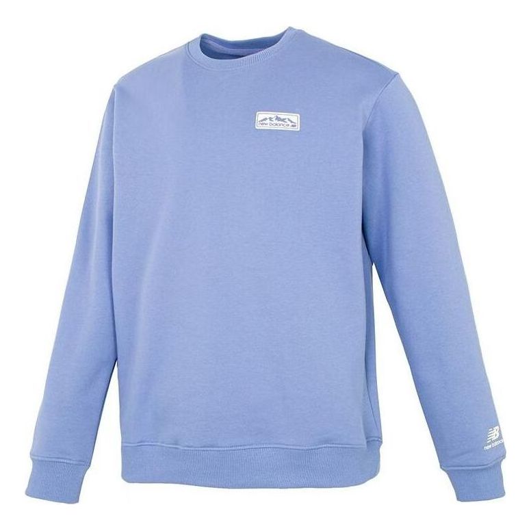 Пуловер New Balance Lifestyle Sweatshirt Синьо | 5CC44613-LBL, 0