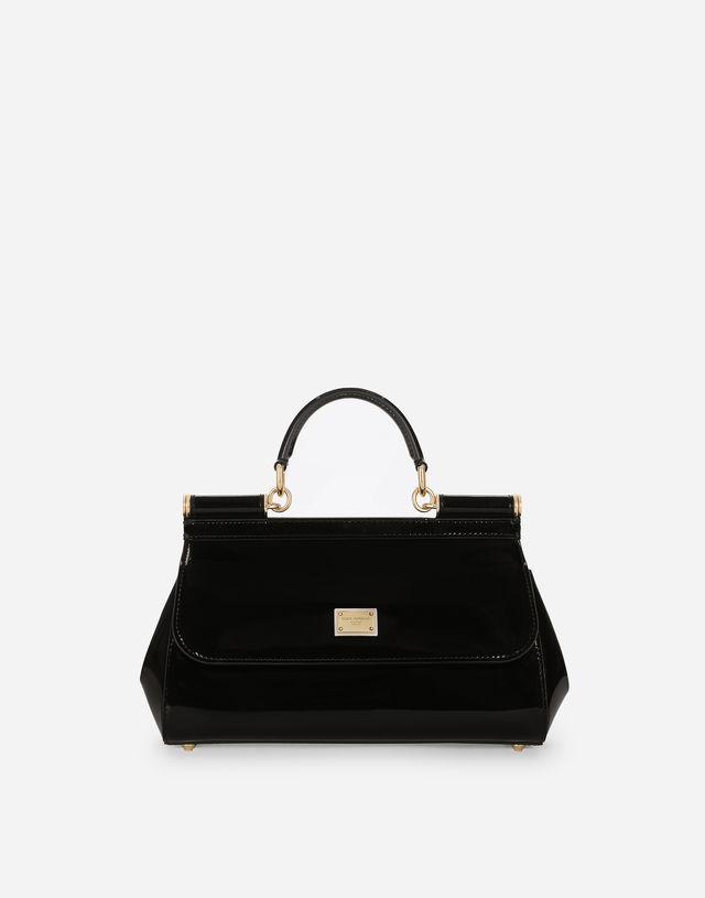 Dolce & Gabbana Patent Leather Sicily Handbag