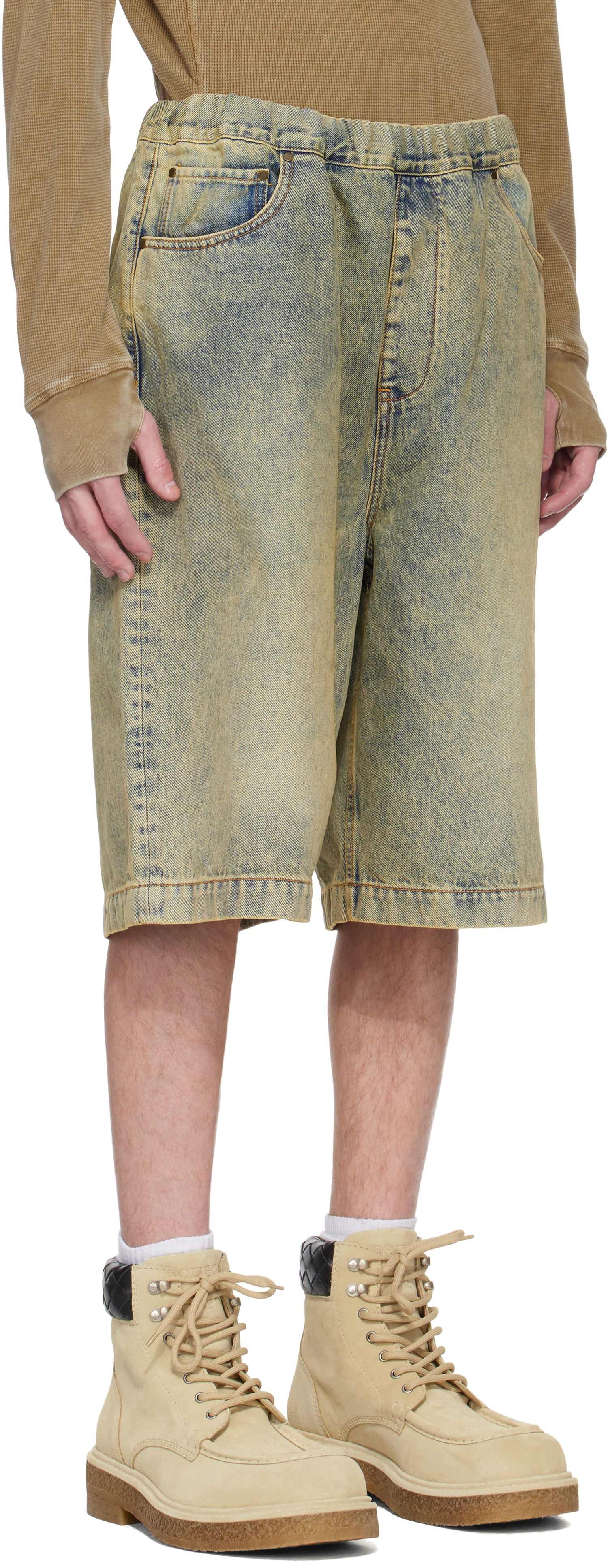 Къси панталони Entire Studios Entire Studios Spar Denim Shorts Жълто | ESU-S25-11008-SW, 1