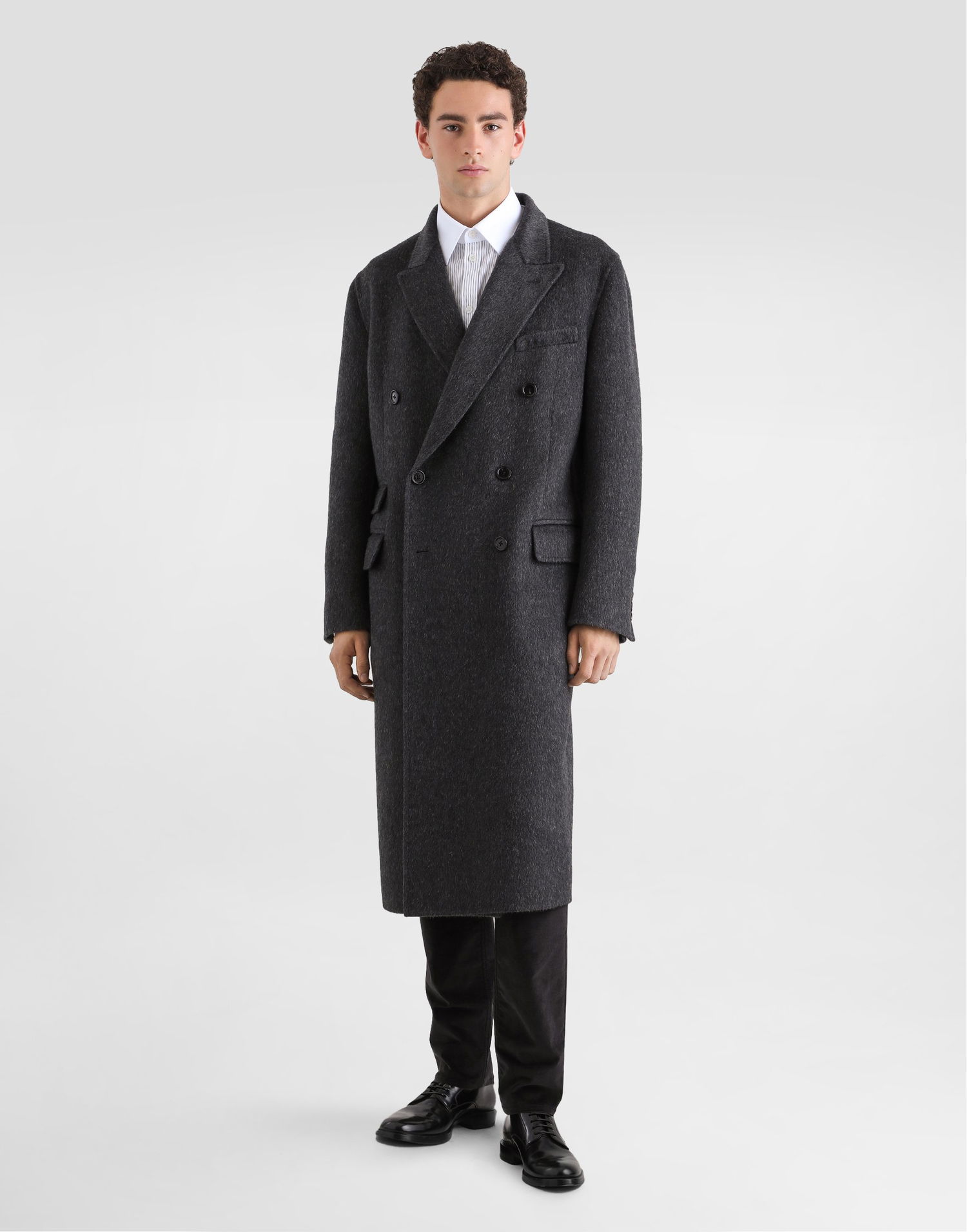 Панталони Dolce & Gabbana Dolce & Gabbana Cotton and Cashmere Regular Trousers Черно | GYJCCTGJ589N4032, 1
