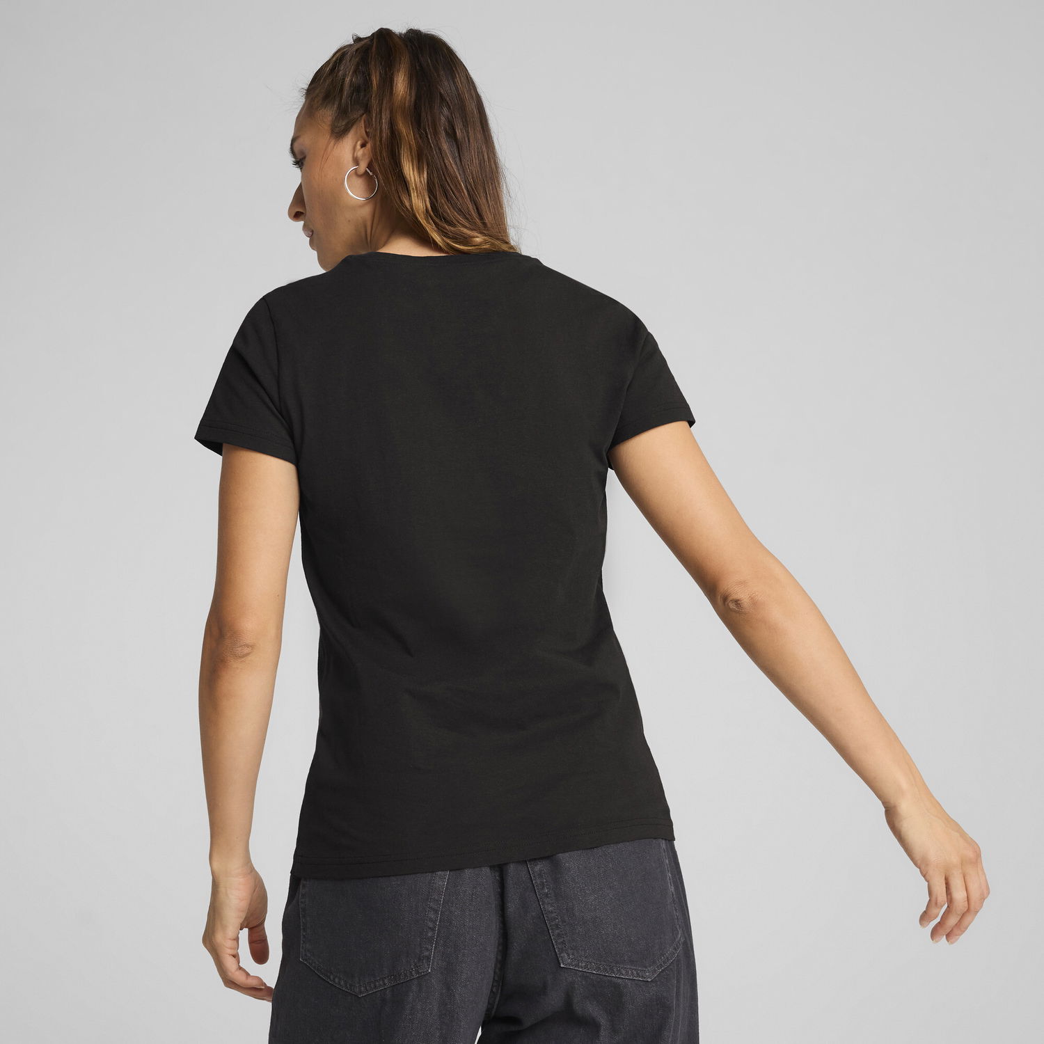 Тениска Puma ESS Metallic Logo T-Shirt Черно | 631536_01, 1