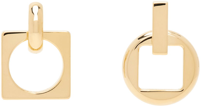 Обеци Jacquemus Le Chouchou 'Les Pendantes Rond Carré' Earrings "Gold" Металик | 23H233JW568-5845