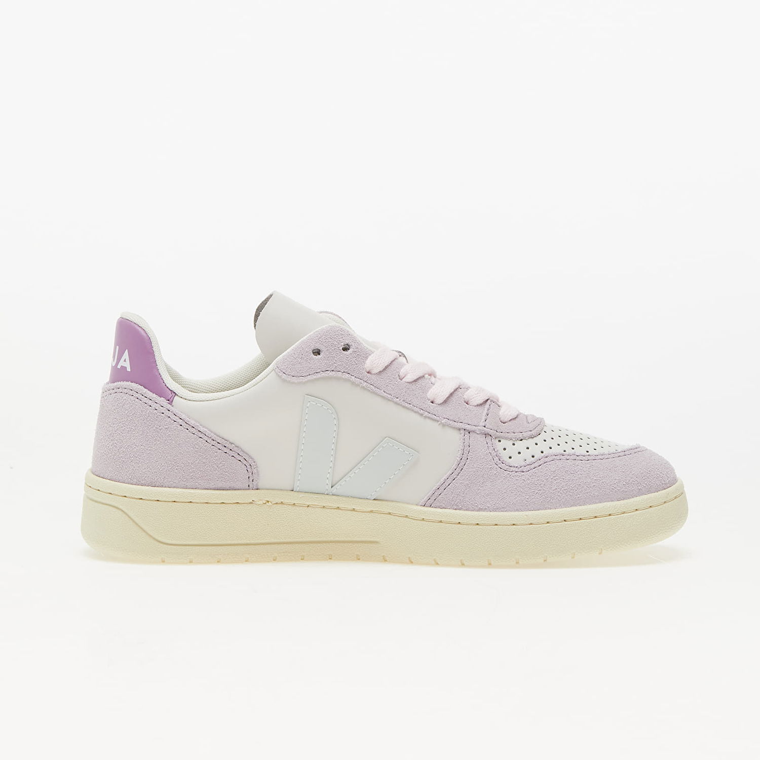 Кецове и обувки Veja V-10 Leather "Purple" W Бяло | VX0203476A, 1