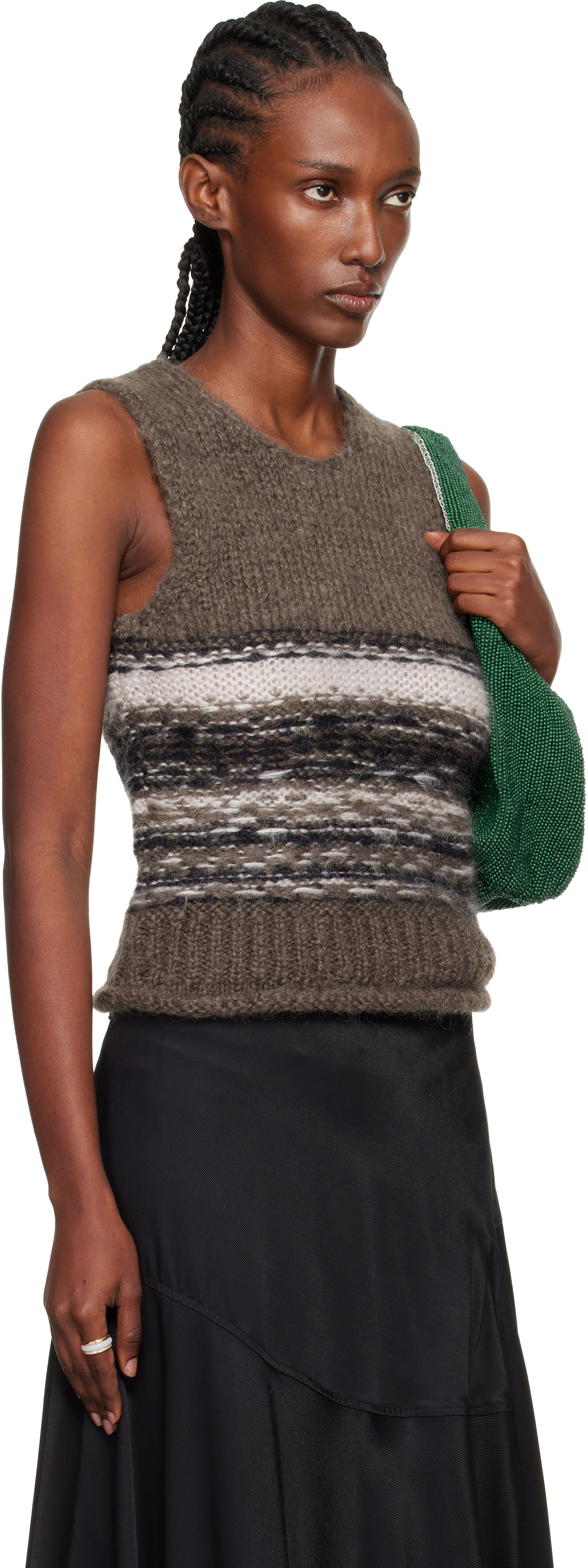 Жилетка OUR LEGACY Pleaser Striped Knitted Vest Многоцветен | W4253PB, 1
